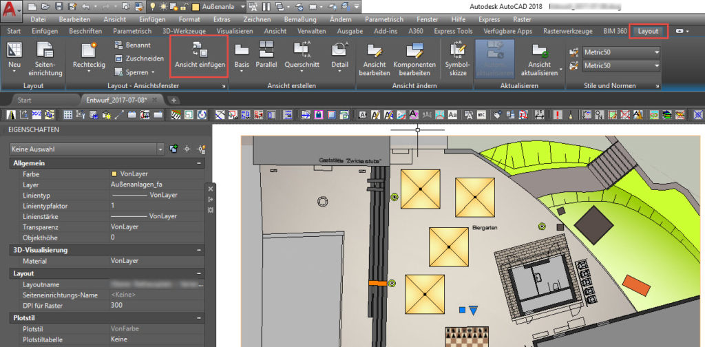 2D and 3D AutoCAD Layout